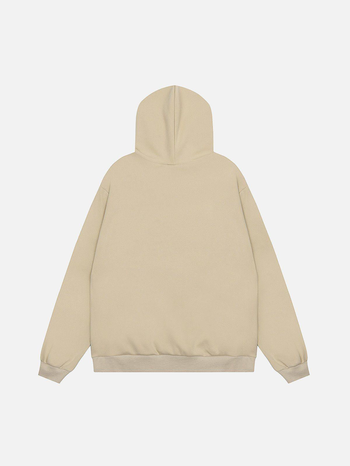 Spider Shadow Print Hoodie
