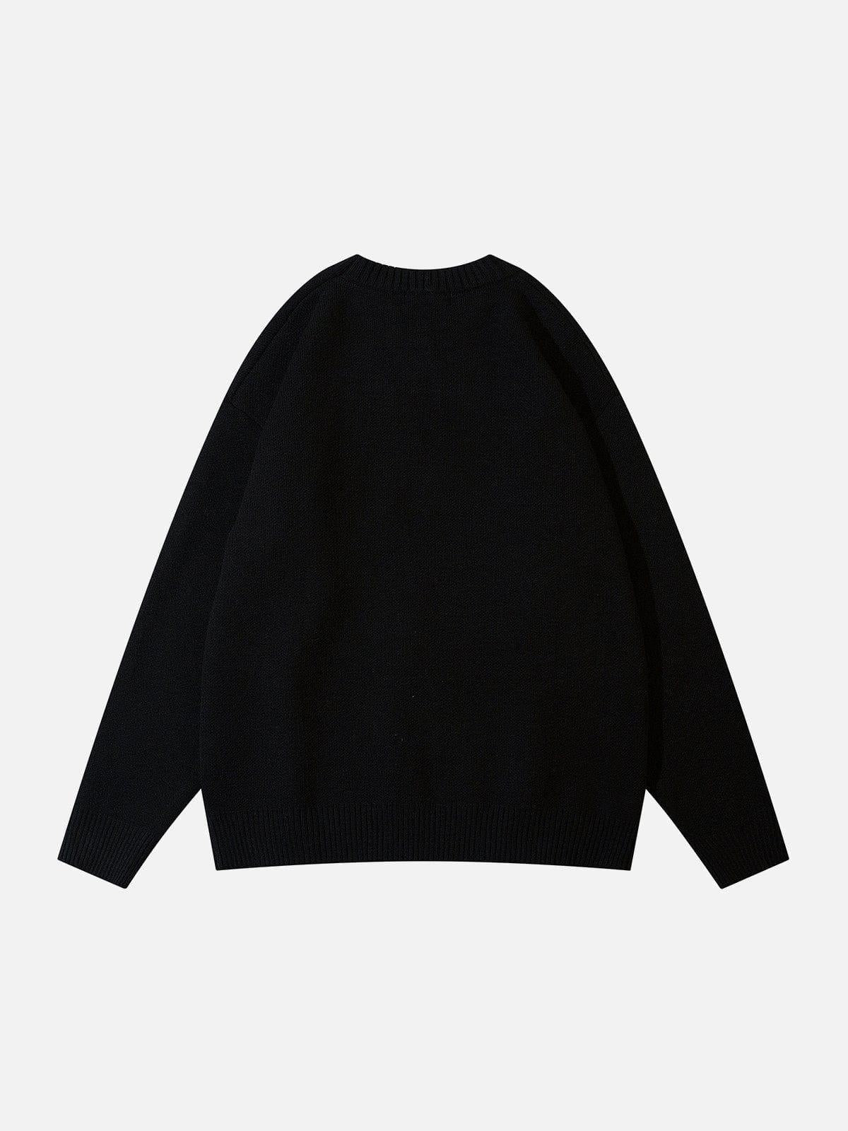 Spider Web Stars Graphic Sweater