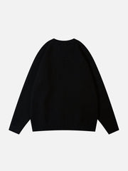 Spider Web Stars Graphic Sweater