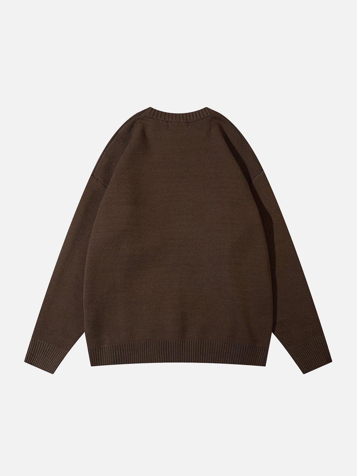 Spider Web Stars Graphic Sweater