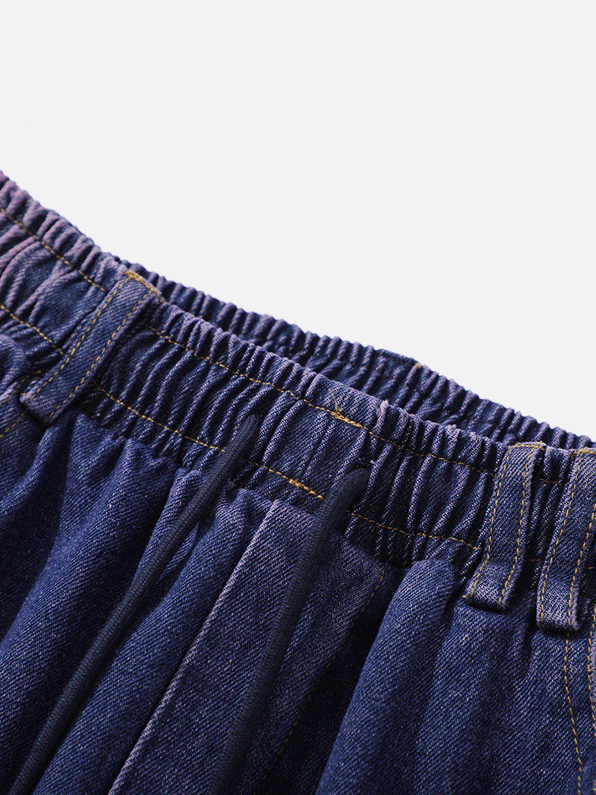 Splash Ink Washed Loose Jeans