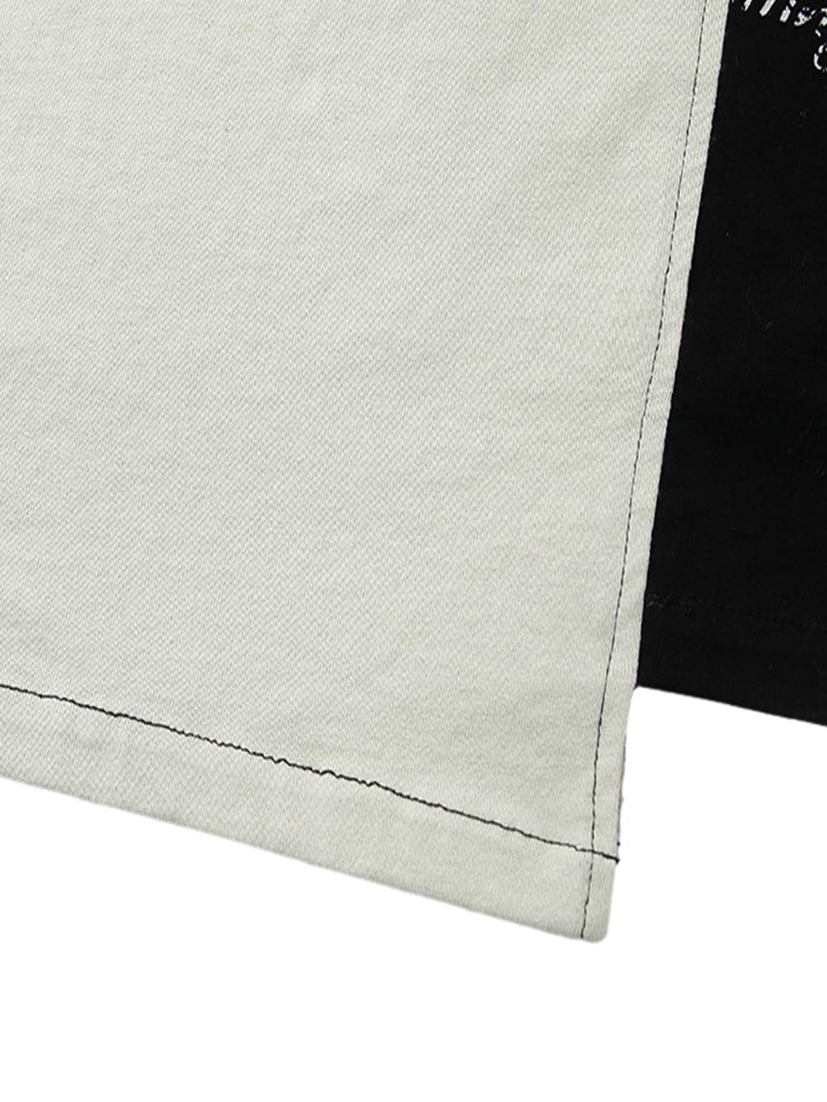 Spliced Deconstruction Print T-Shirt