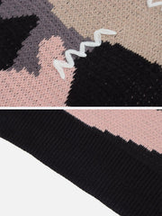 Splicing Abstraction Graphic Sweater