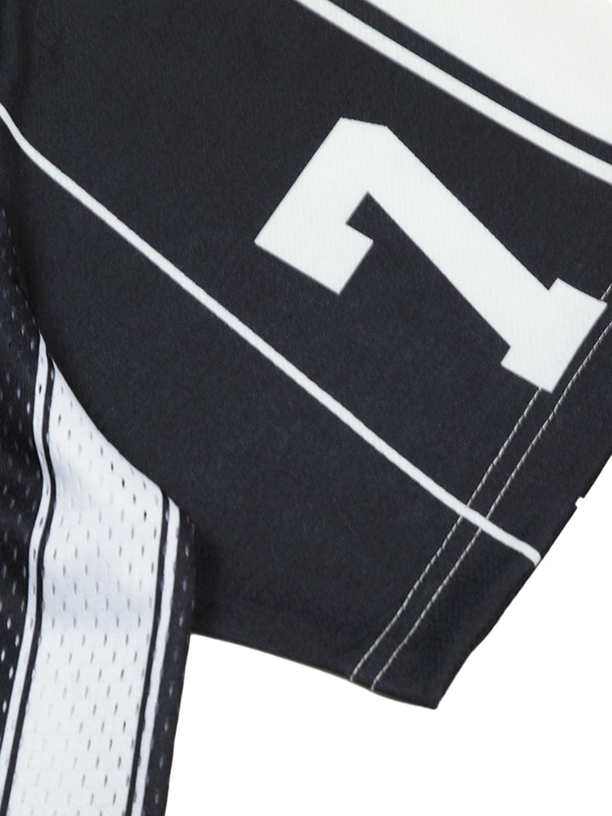 Sports Letter Stripe Print Jersey T-Shirt