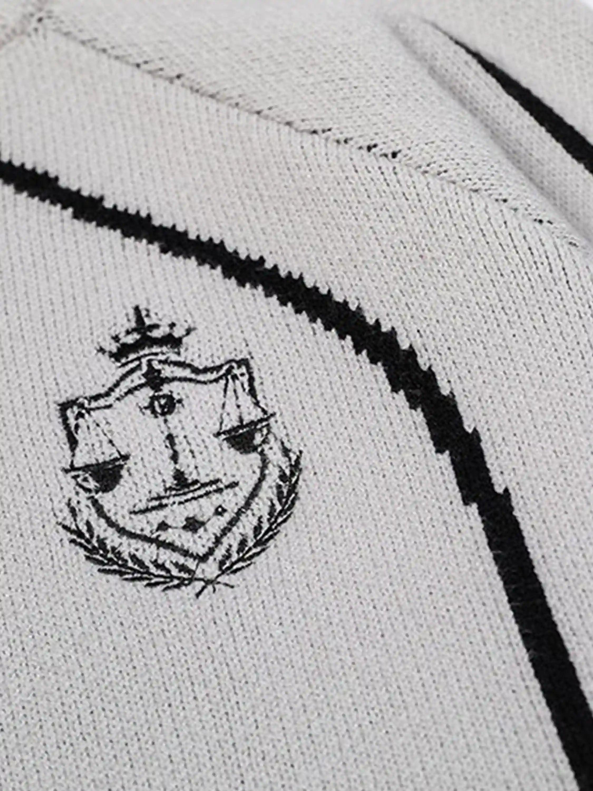 Stand Collar Racing Zip-Up Cardigan