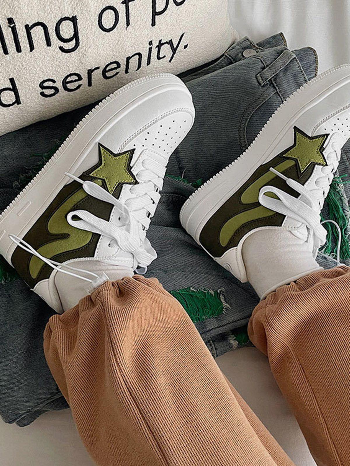 Star Color Matching Casual Shoes