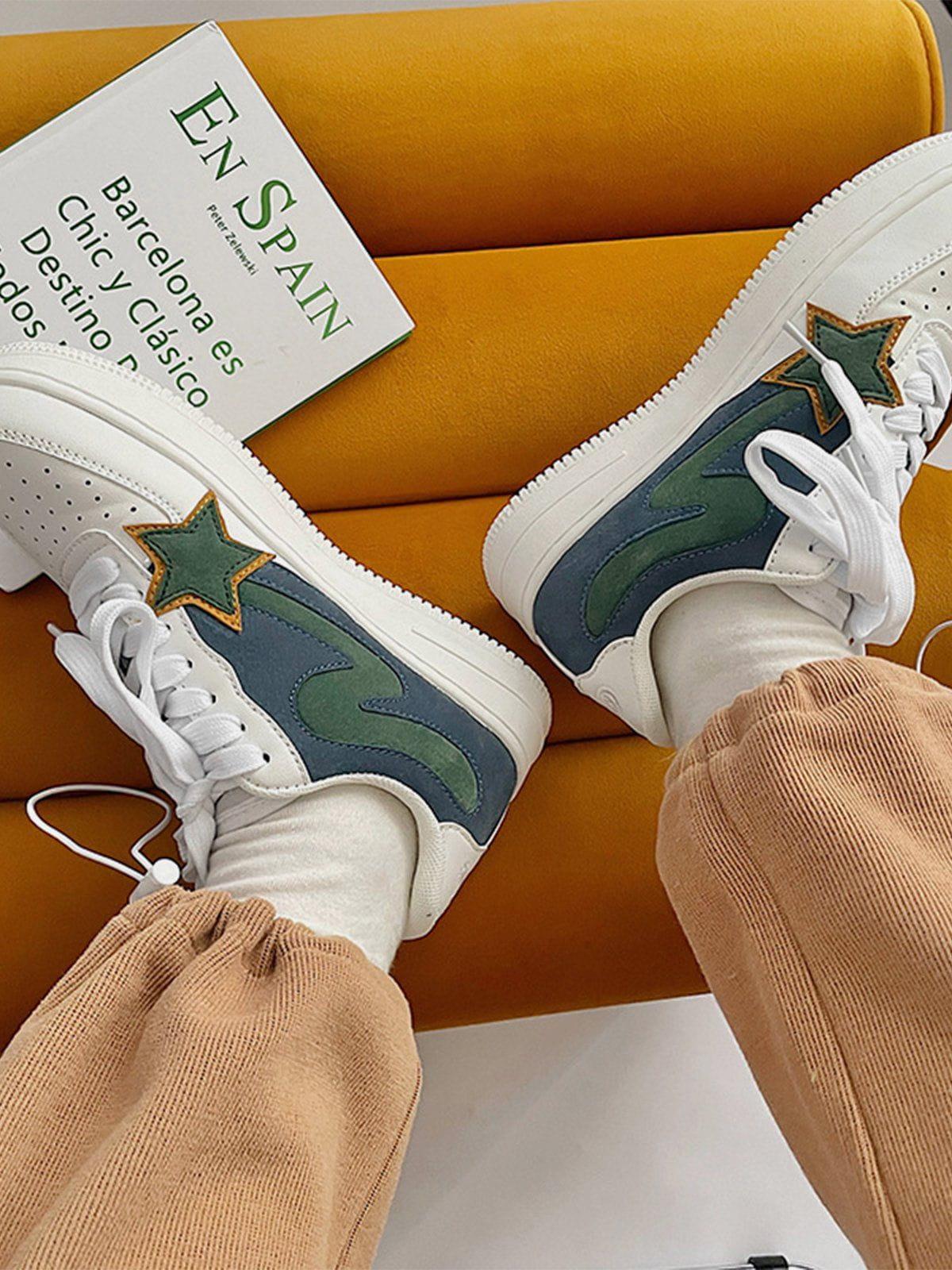 Star Color Matching Casual Shoes