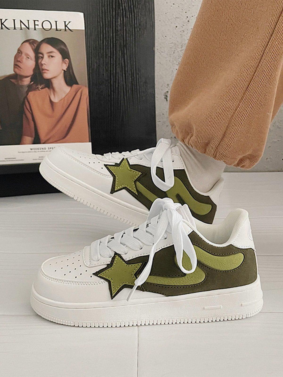 Star Color Matching Casual Shoes