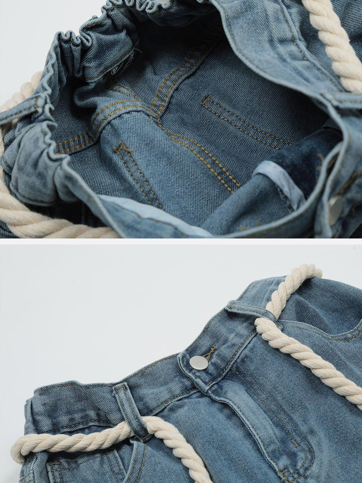 Star Embroidery Jeans