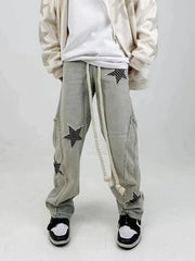 Star Embroidery Jeans