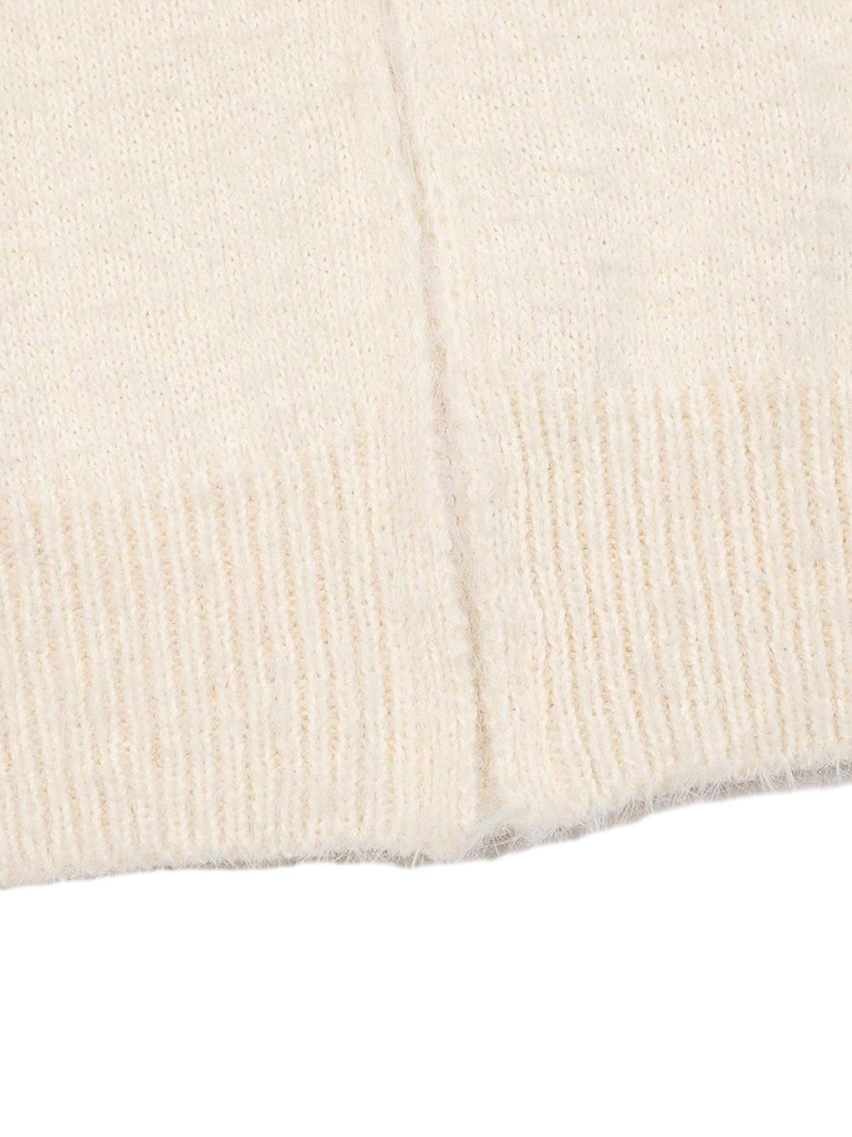 Star Knit Hooded Zip Up Cardigan Sweater