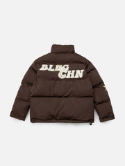 Star Letter Embroidery Winter Coat