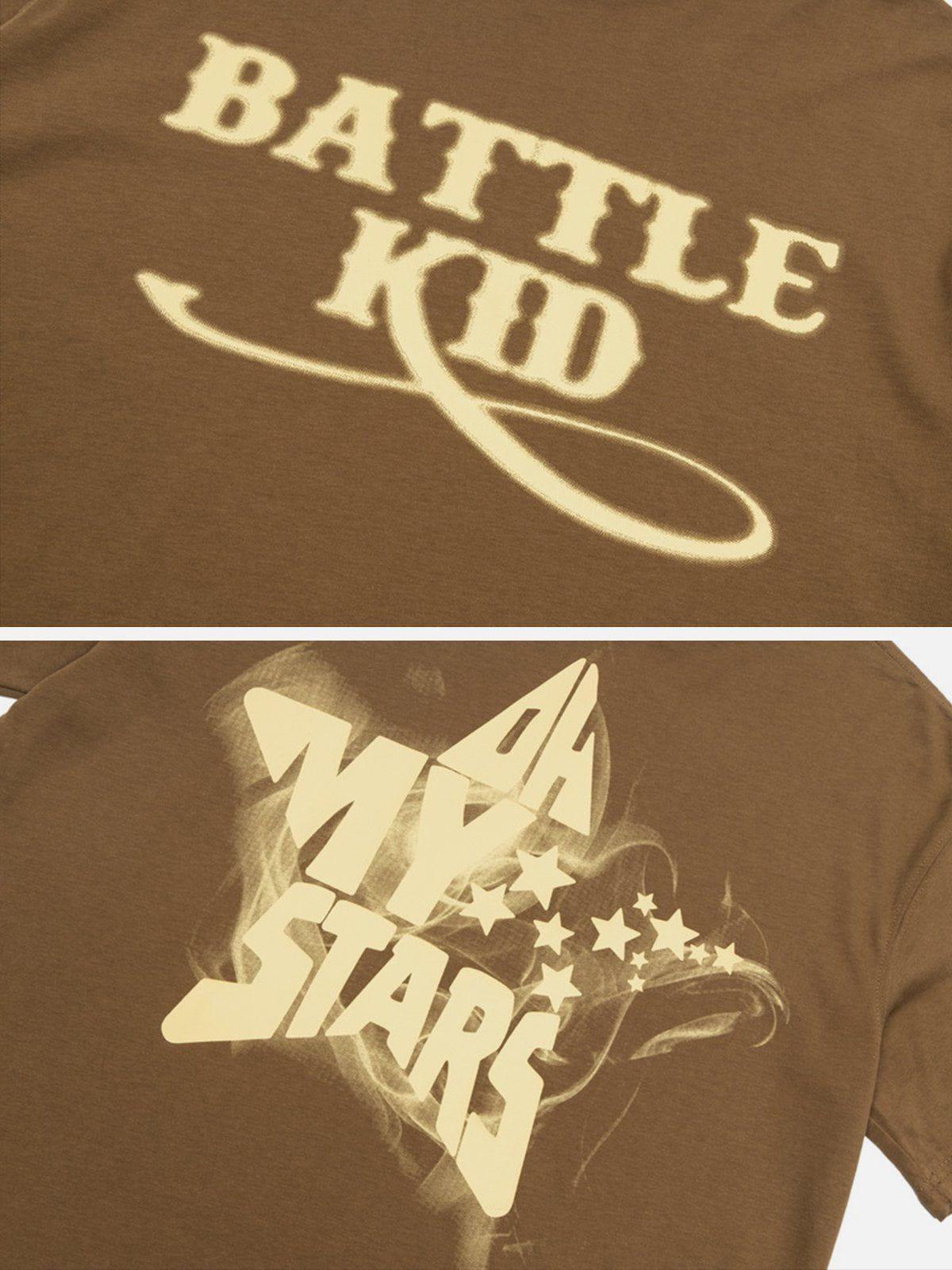 Star Letter Print Tee