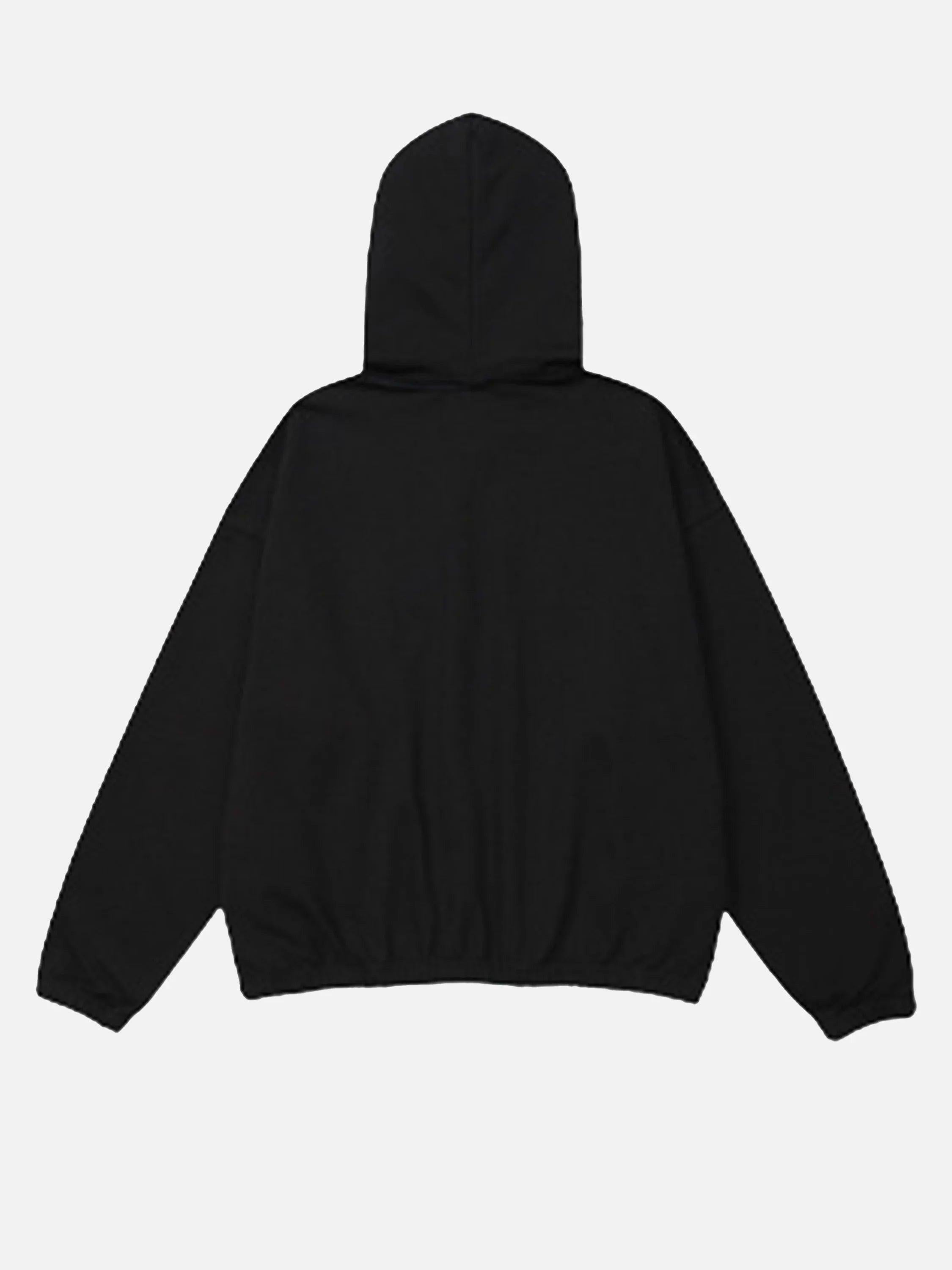Star Patchwork Half-Zip Hoodie