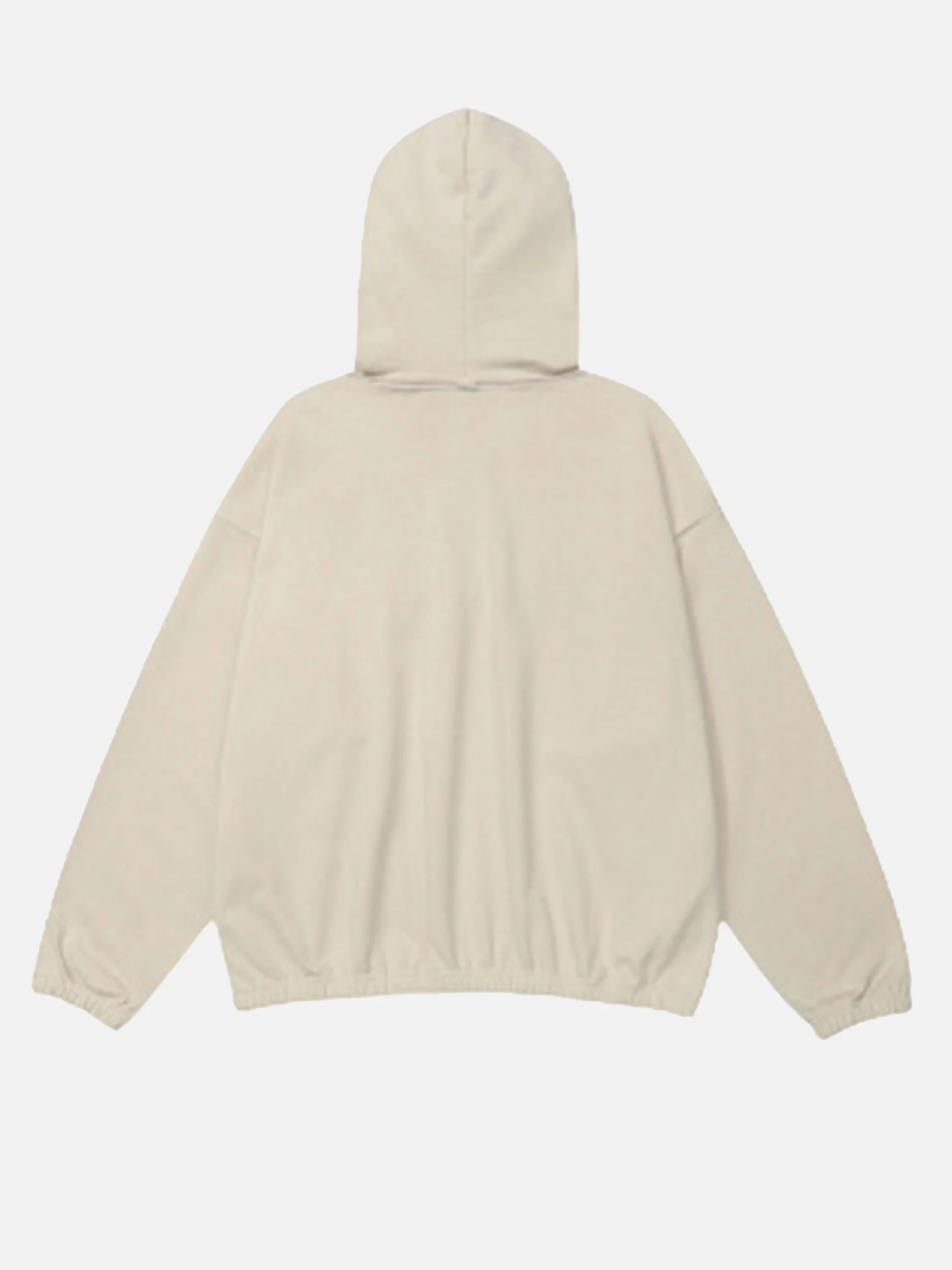Star Patchwork Half-Zip Hoodie