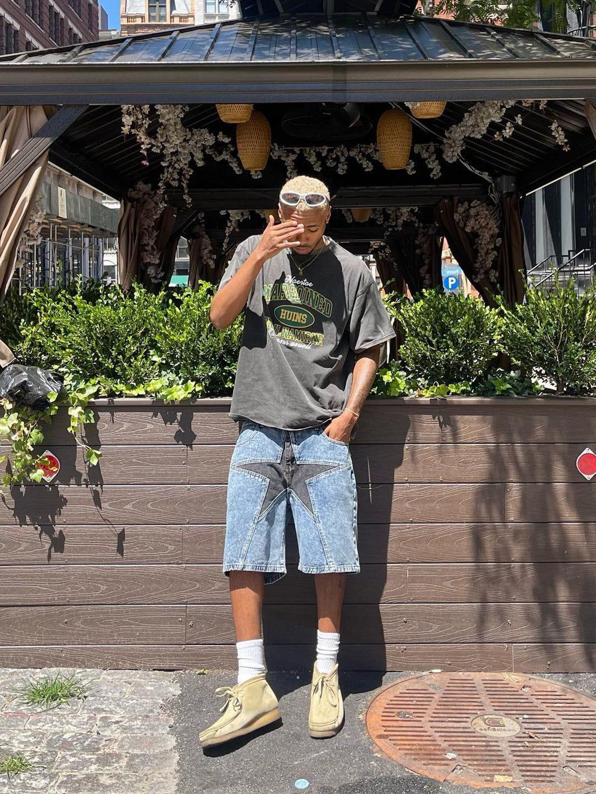 Star Patchwork Jorts