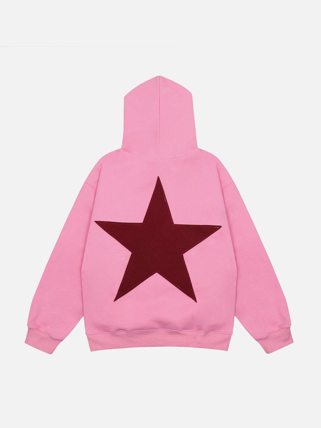 Star Print Hoodie "KENVIBE"
