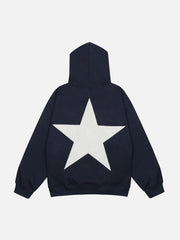 Star Print Hoodie "KENVIBE"