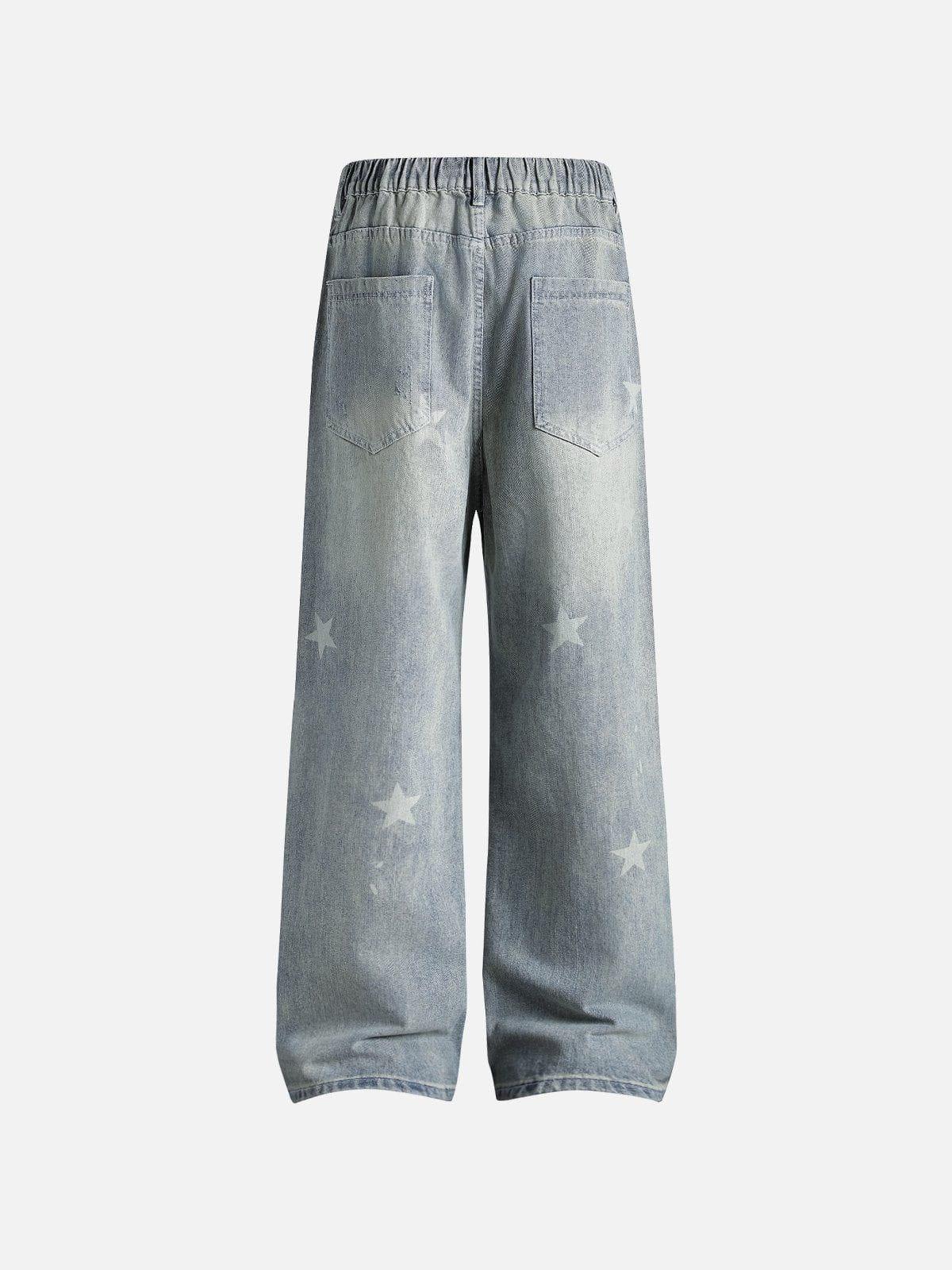 Star Print Jeans