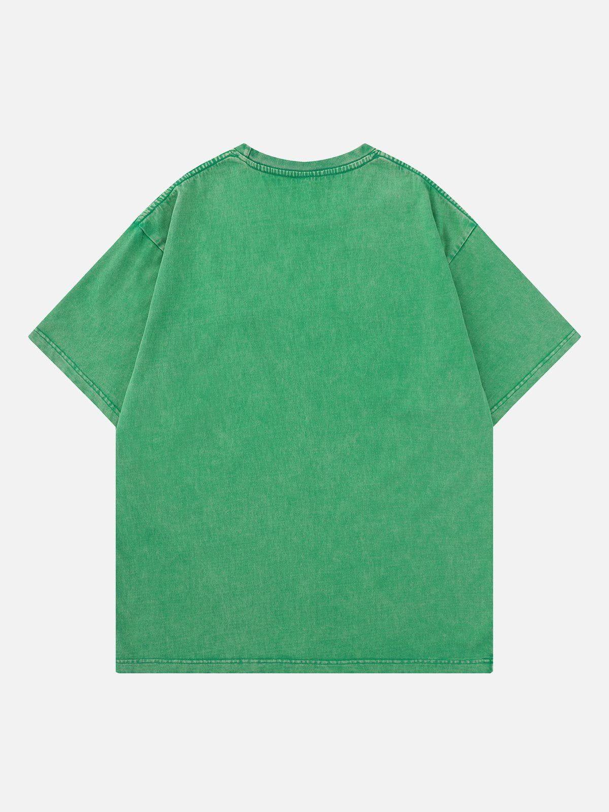 Star Print Washed Tee