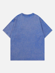 Star Print Washed Tee
