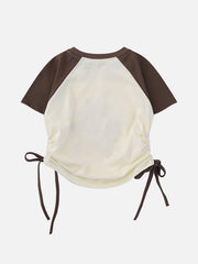 Star Printing Drawstring Tee