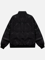 Star PU Winter Coat