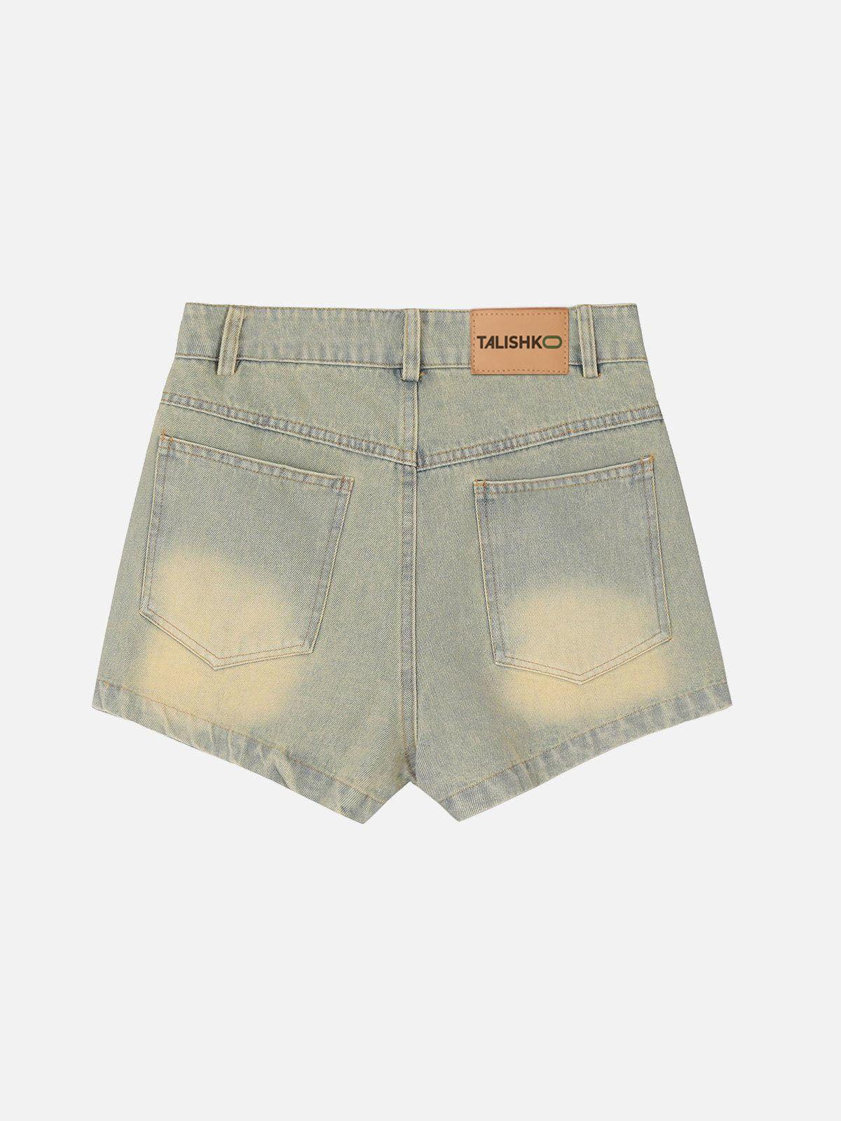Star Rivet Leg Sleeves Jorts