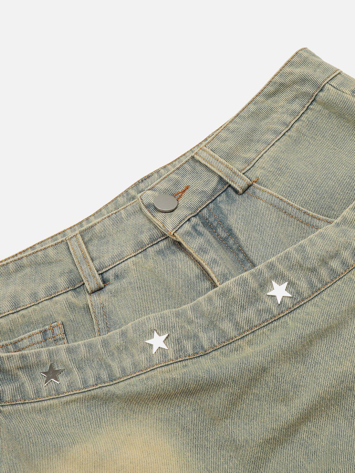 Star Rivet Leg Sleeves Jorts