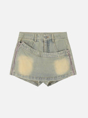 Star Rivet Leg Sleeves Jorts