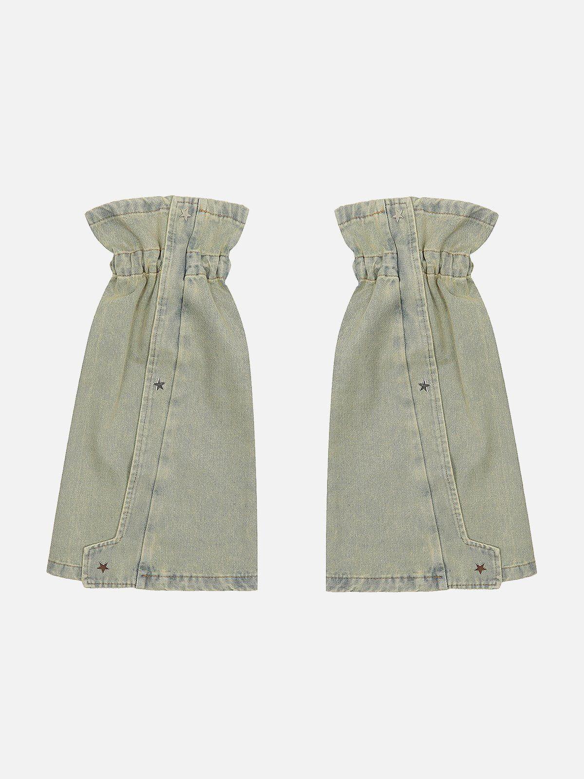 Star Rivet Leg Sleeves Jorts