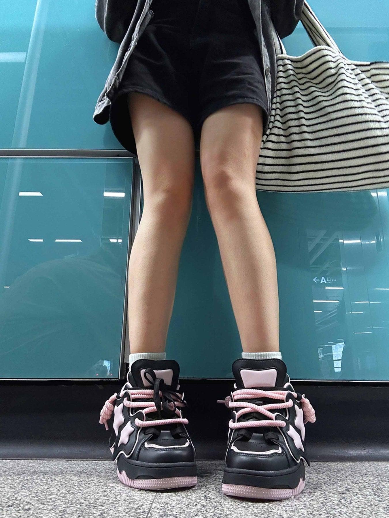 Star Thick Bottom Board Shoes Couple
