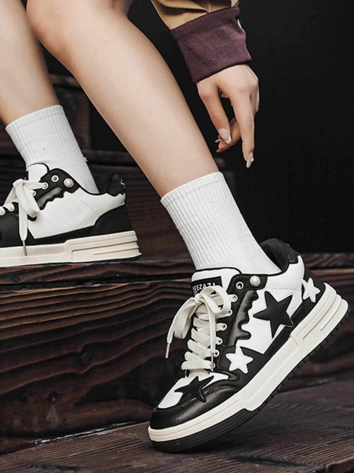 Star Thick Bottom Skate Shoes
