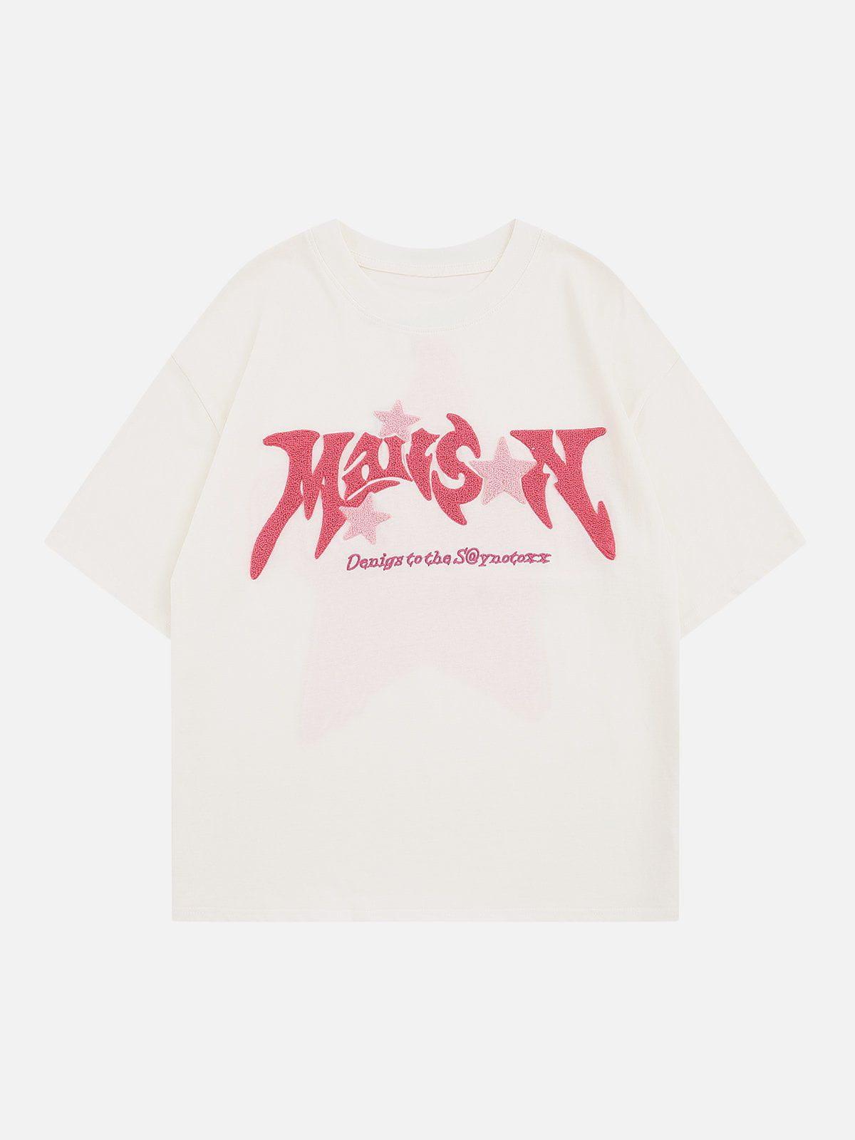 Stars Flocked Graphic Tee