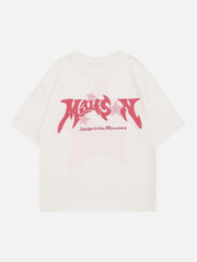 Stars Flocked Graphic Tee