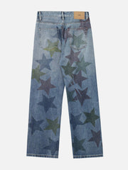Stars Print Jeans