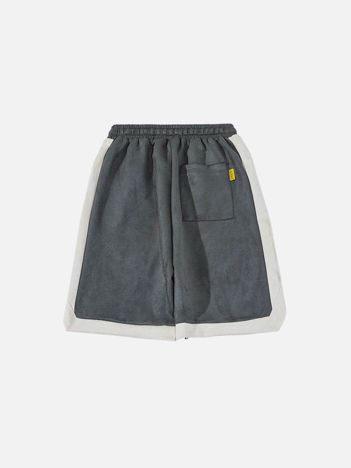 Stereoscopic Star Suede Shorts