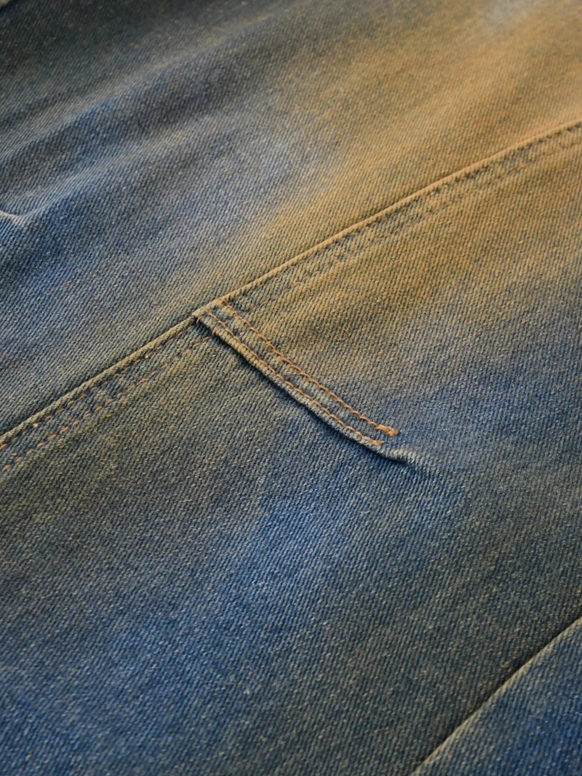 Straight-Leg Patchwork Mud-Dyed Jeans
