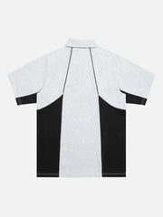 Street Contrast Panel Polo Shirt