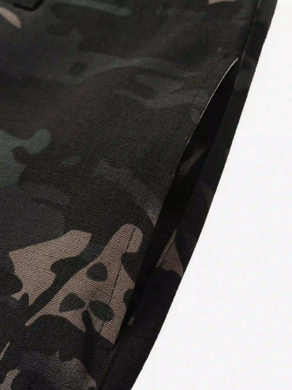 Street Dark Camouflage Zipper Cargo Pants