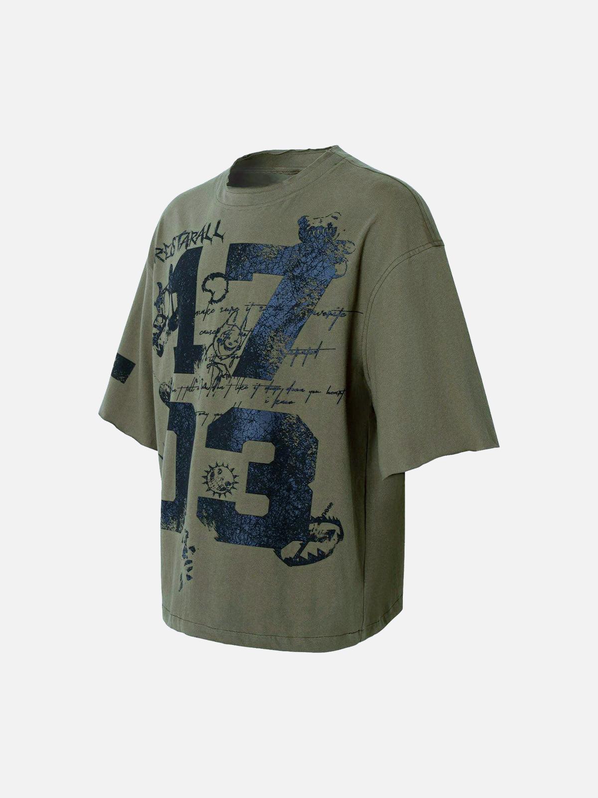 Street Devil Tire Graffiti T-Shirt