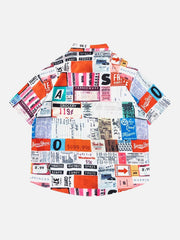 Street Full Printed Short-Sleeved Shirts