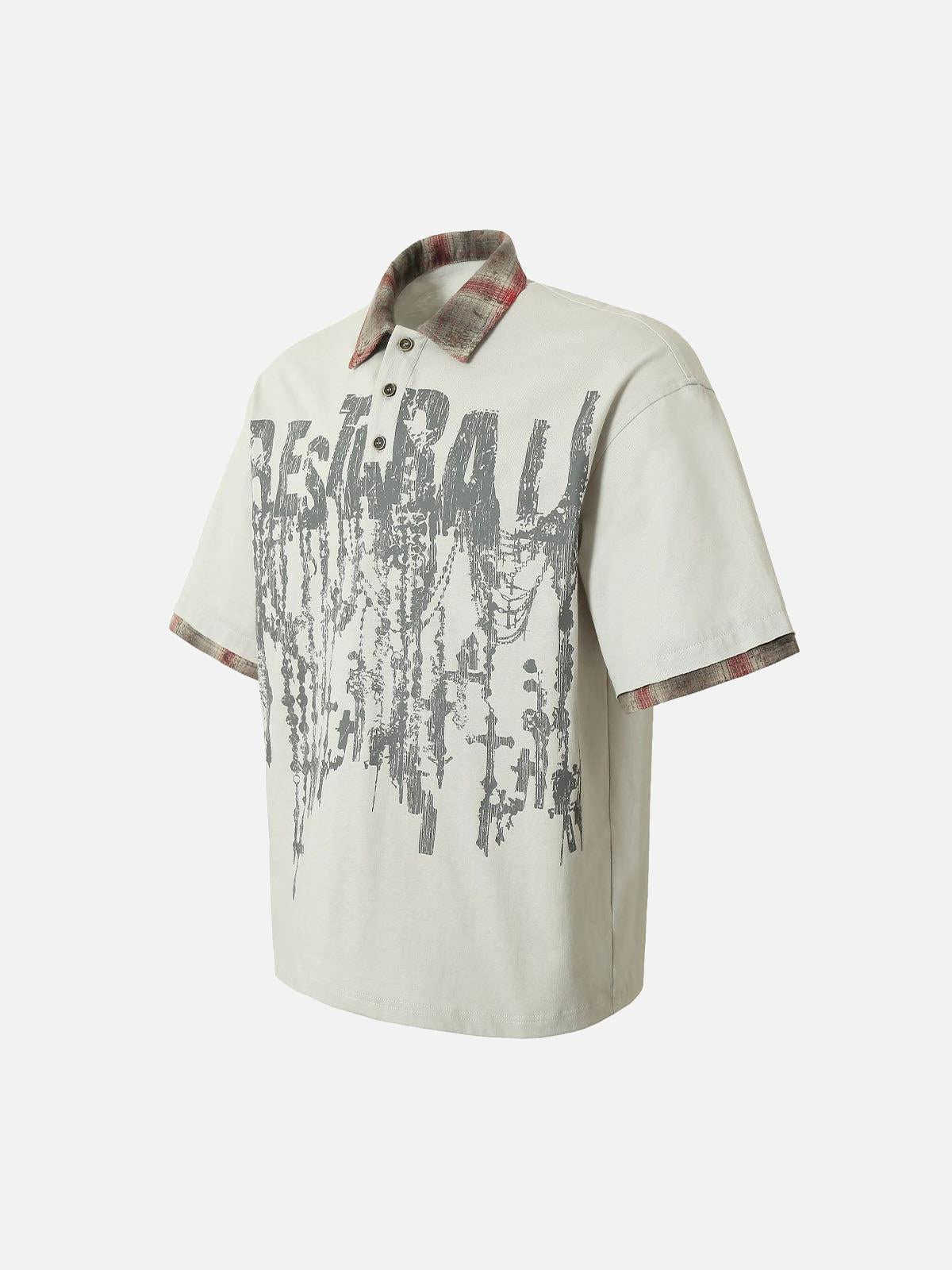 Street Graffiti POLO Lapel Shirt