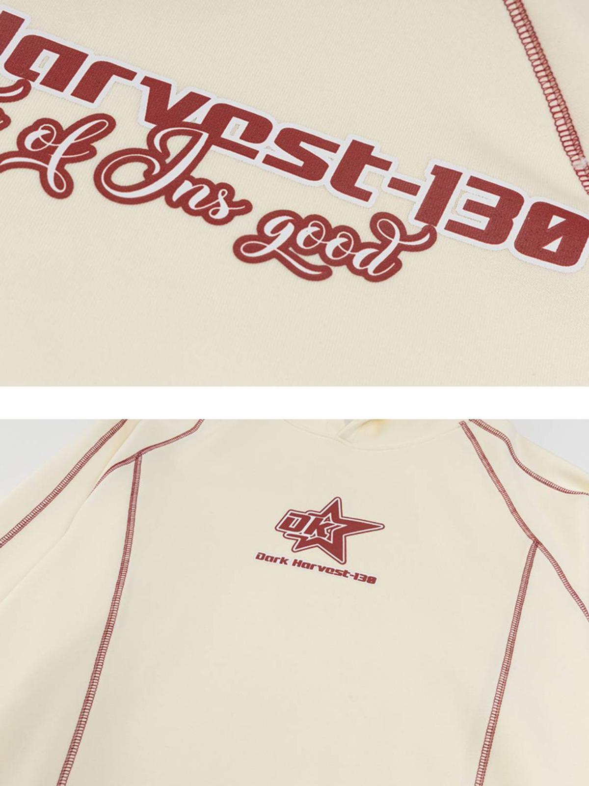 Street Line Assemble Print Hoodie