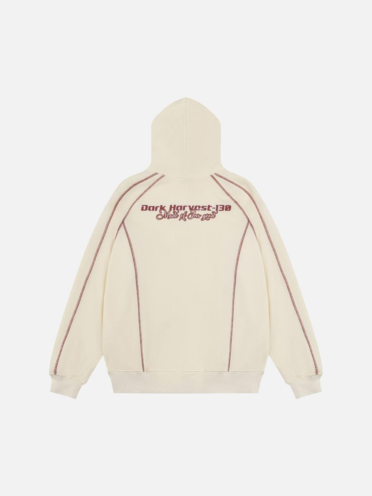 Street Line Assemble Print Hoodie