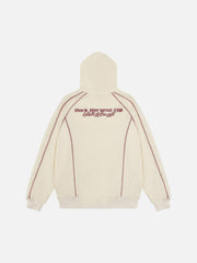 Street Line Assemble Print Hoodie