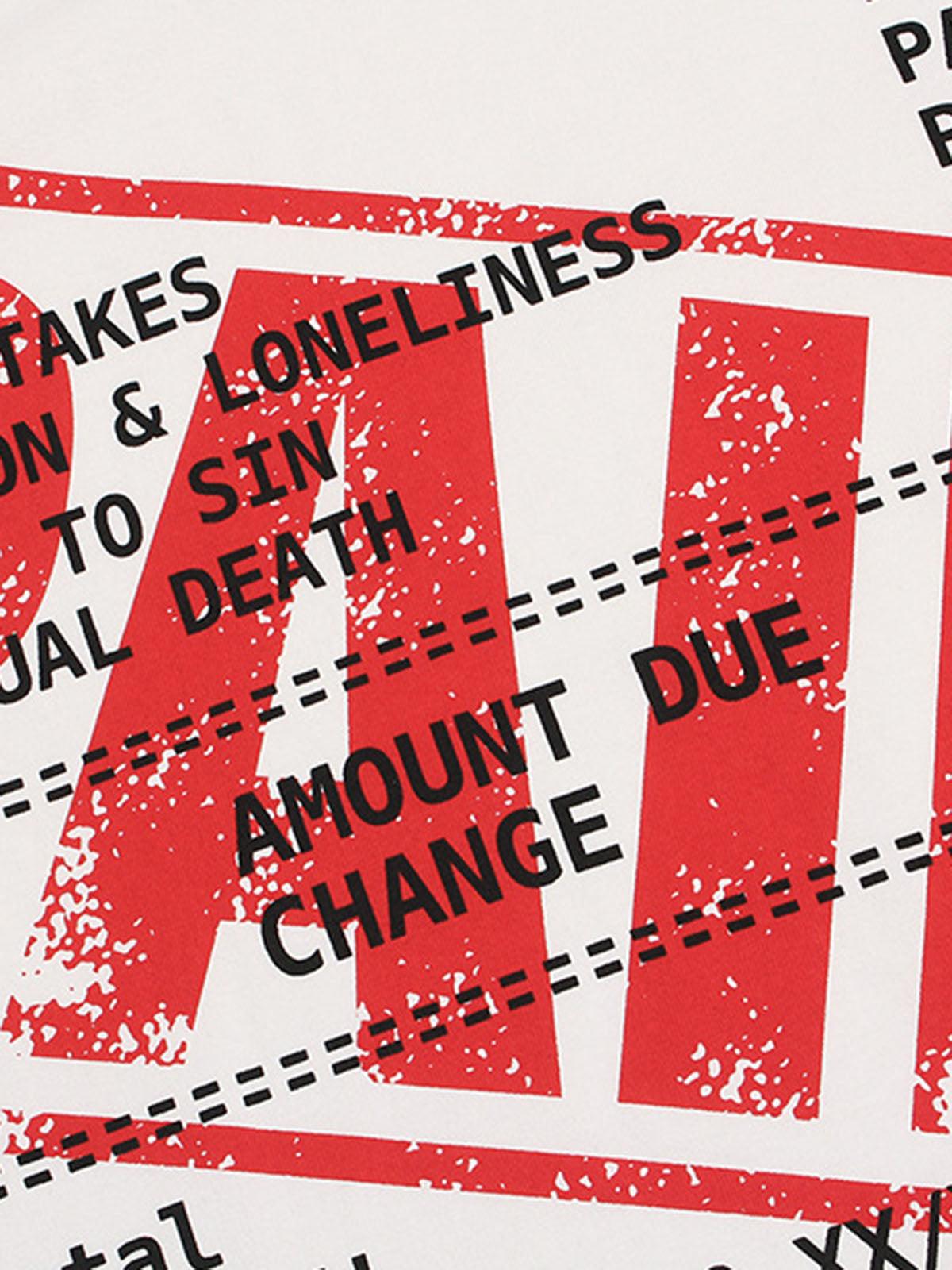 Street PAID Letter Slogan T-Shirt