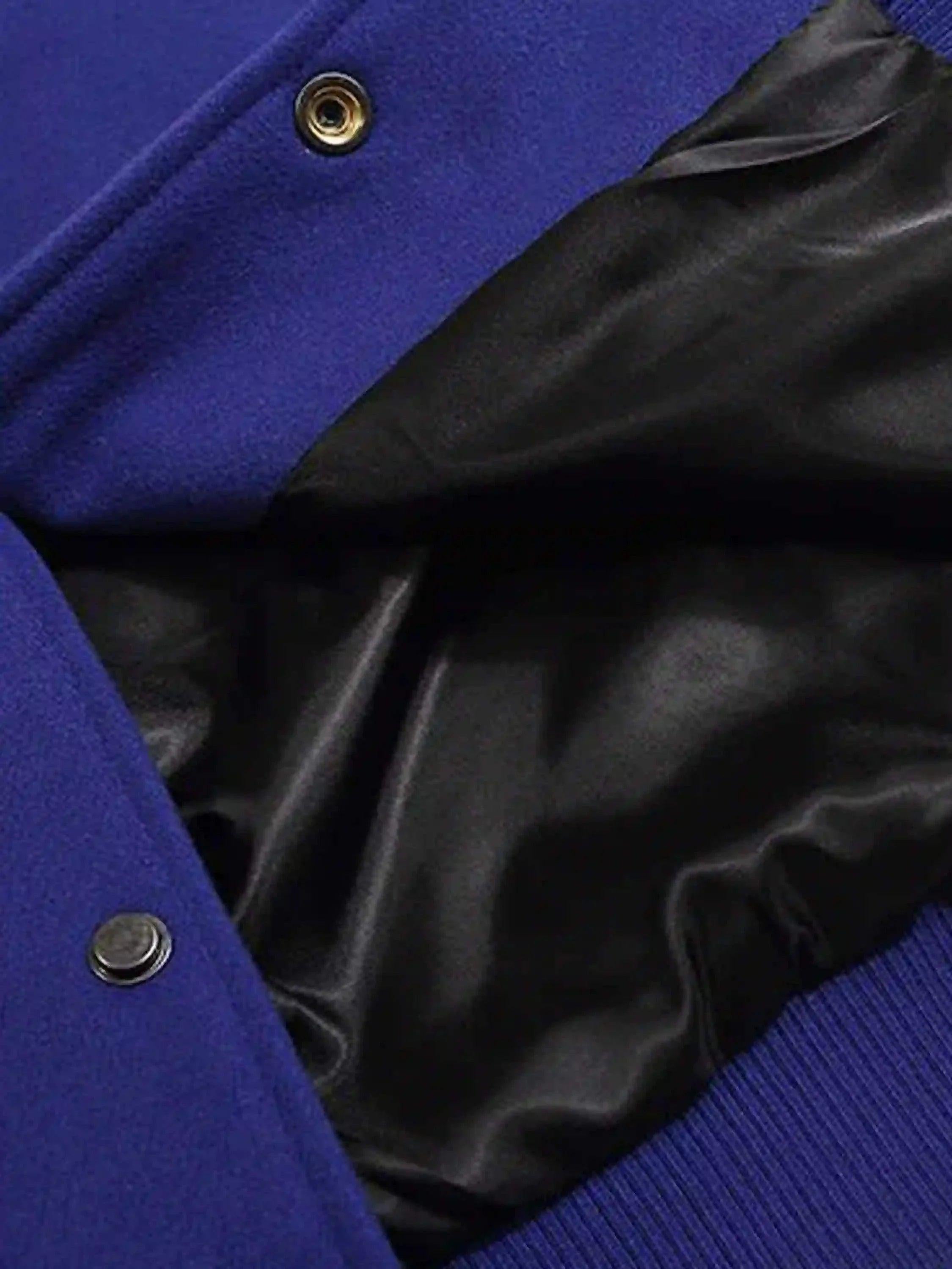 Street Patchwork Embroidered Baseball Jacket
