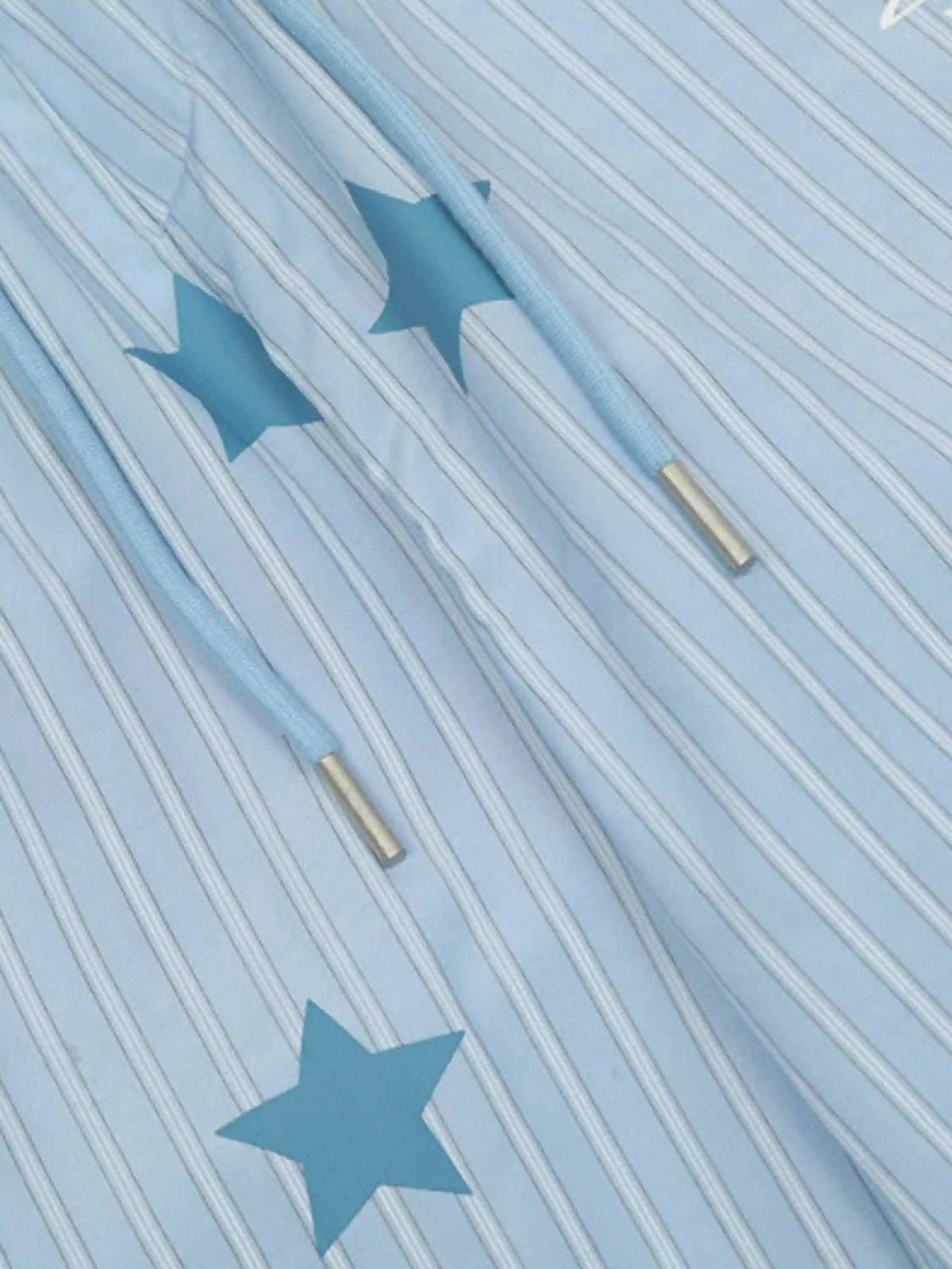 Street Retro Star Vertical Stripes Trousers