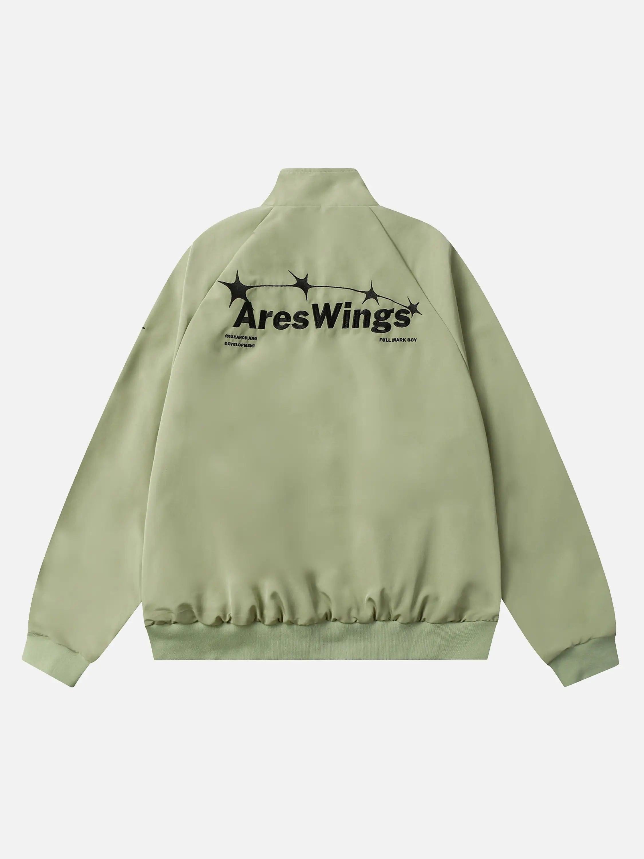 Street Stars Embroidered Zip-Up Jacket